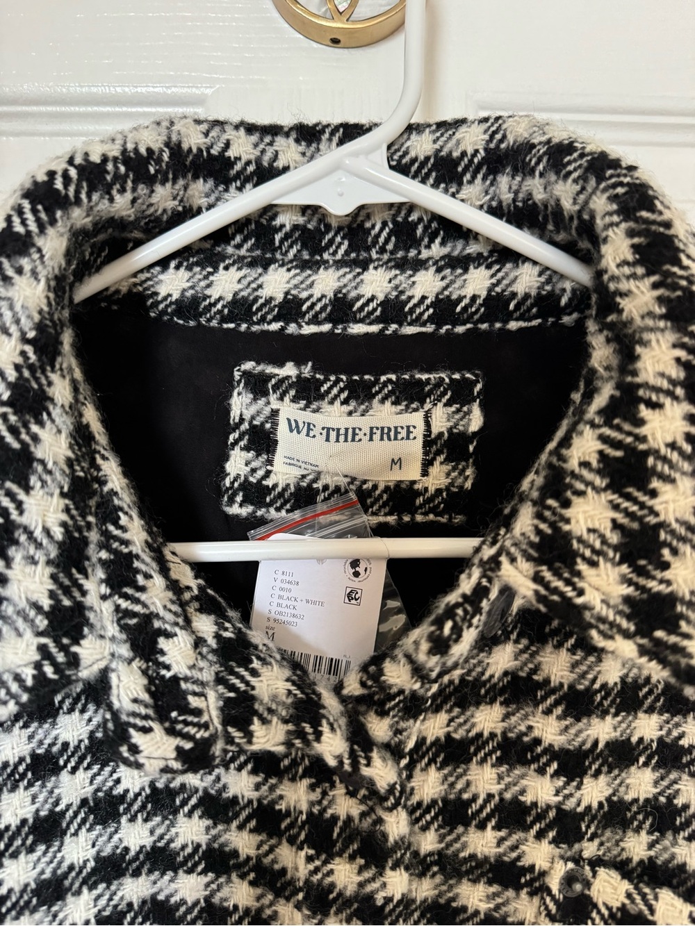 We The Free Get Around Houndstooth Shirt. NWT free people - Picture 6 of 8